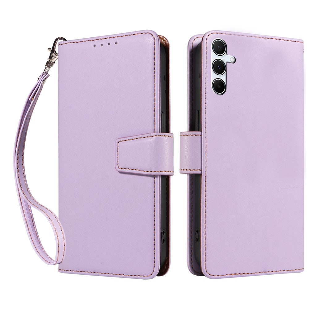 For Samsung Galaxy A54 5G Case RFID Blocking PU Leather Wallet Flip Phone Cover with Wrist Strap