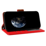 For Samsung Galaxy A25 5G (Global) (161.0 x 76.5 x 8.3mm) Case RFID Blocking PU Leather Wallet Flip Phone Cover with Wrist Strap