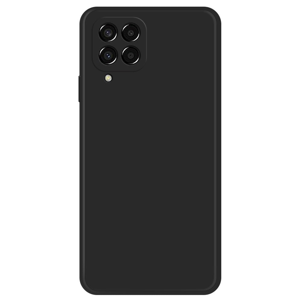 For Samsung Galaxy M33 5G (Global Version) Soft Microfiber Lining Smartphone Case, Anti-scratch Rubberized TPU Straight Edge Phone Back Cover