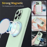 For iPhone 13 Pro Case Compatible with MagSafe Rotating Metal Kickstand PC + Silicone Phone Cover