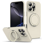 For iPhone 14 Pro Max Case Compatible with MagSafe Rotating Metal Kickstand PC + Silicone Phone Cover
