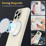 For iPhone 14 Pro Max Case Compatible with MagSafe Rotating Metal Kickstand PC + Silicone Phone Cover