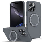 For iPhone 14 Pro Max Case Compatible with MagSafe Rotating Metal Kickstand PC + Silicone Phone Cover