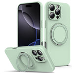 For iPhone 14 Pro Max Case Compatible with MagSafe Rotating Metal Kickstand PC + Silicone Phone Cover