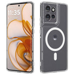 For Motorola Edge 60 Neo 5G / Edge 50 Neo 5G / Moto S50 5G / Thinkphone 25 5G Clear Case TPU + Acrylic Magnetic Phone Cover