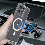 For Motorola Edge 60 Neo 5G / Edge 50 Neo 5G / Moto S50 5G / Thinkphone 25 5G Clear Case TPU + Acrylic Magnetic Phone Cover