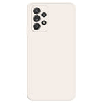 For Samsung Galaxy A52 4G / 5G / A52s 5G Shockproof Smartphone Case, Rubberized TPU+Microfiber Lining Straight Edge Phone Back Cover
