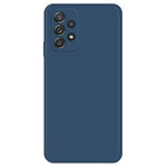 For Samsung Galaxy A52 4G / 5G / A52s 5G Shockproof Smartphone Case, Rubberized TPU+Microfiber Lining Straight Edge Phone Back Cover