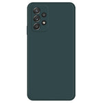 For Samsung Galaxy A52 4G / 5G / A52s 5G Shockproof Smartphone Case, Rubberized TPU+Microfiber Lining Straight Edge Phone Back Cover