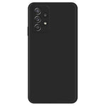 For Samsung Galaxy A52 4G / 5G / A52s 5G Shockproof Smartphone Case, Rubberized TPU+Microfiber Lining Straight Edge Phone Back Cover