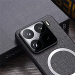 For Xiaomi 15 Magnetic Case Drop-Proof TPU+Cloth Back Phone Cover