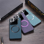 For Xiaomi 15 Magnetic Case Drop-Proof TPU+Cloth Back Phone Cover