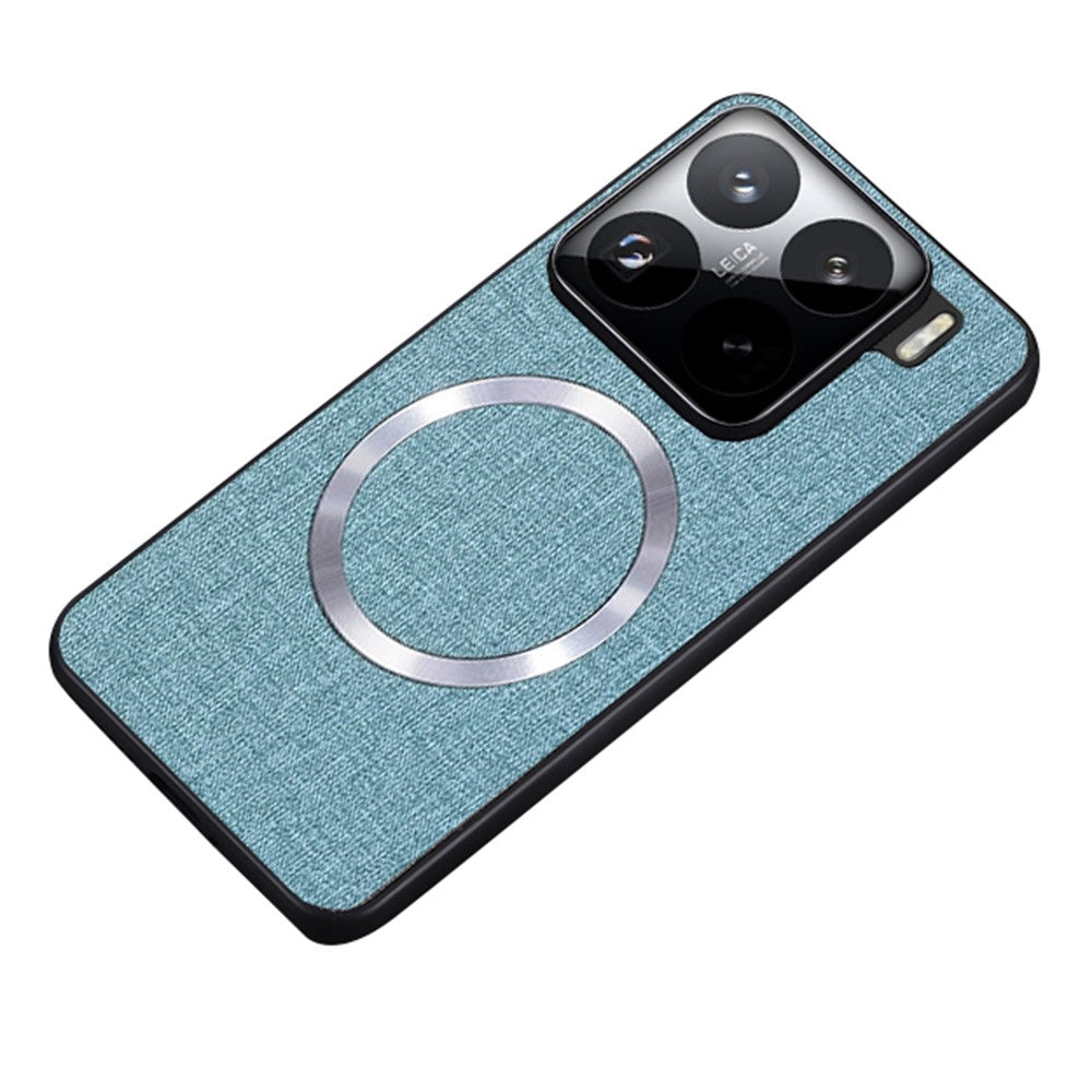 For Xiaomi 15 Magnetic Case Drop-Proof TPU+Cloth Back Phone Cover