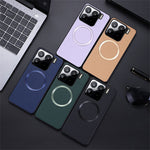 For Xiaomi 15 Magnetic Case Litchi Texture PU Leather+TPU Phone Cover