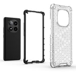 For Xiaomi Redmi Note 14 Pro 5G / Poco X7 5G Case PC+TPU Phone Cover Honeycomb Shape
