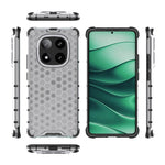 For Xiaomi Redmi Note 14 Pro 5G / Poco X7 5G Case PC+TPU Phone Cover Honeycomb Shape