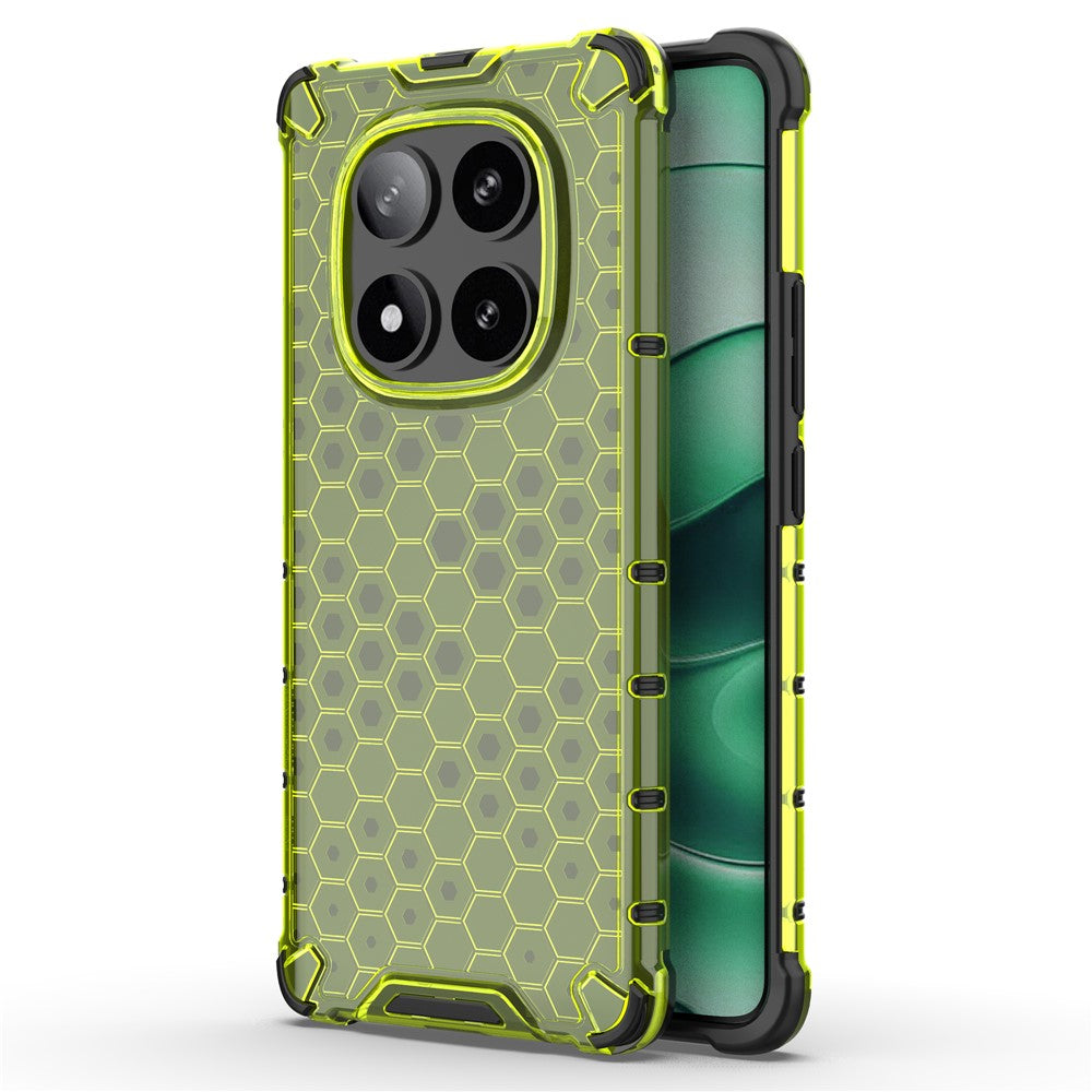 For Xiaomi Redmi Note 14 Pro 5G / Poco X7 5G Case PC+TPU Phone Cover Honeycomb Shape