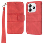 For Xiaomi Redmi Note 14 5G Case Wallet Skin-touch Leather Imprinted Phone Cover