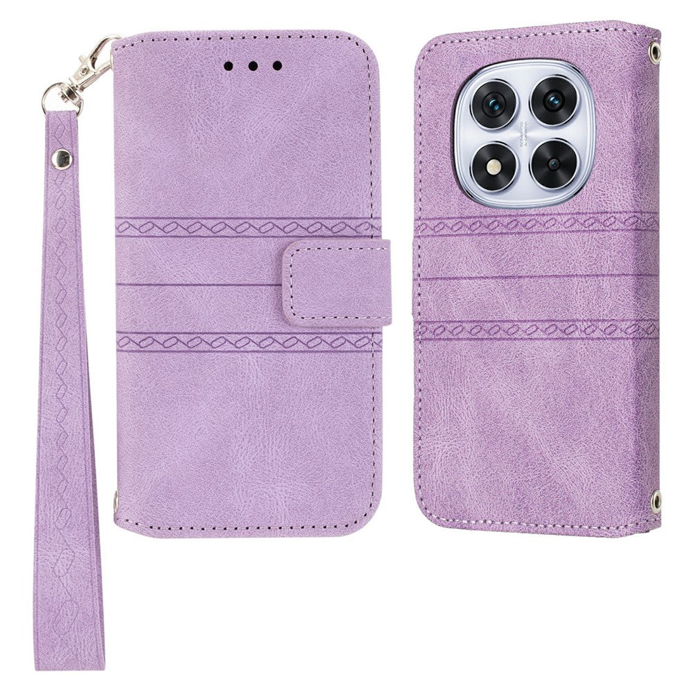 For Xiaomi Redmi Note 14 Pro+ 5G Case Wallet Skin-Touch Leather Imprinted Phone Cover