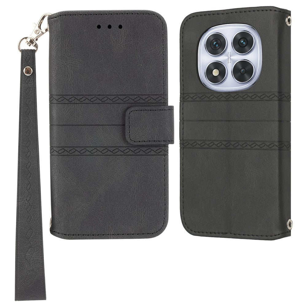 For Xiaomi Redmi Note 14 Pro+ 5G Case Wallet Skin-Touch Leather Imprinted Phone Cover