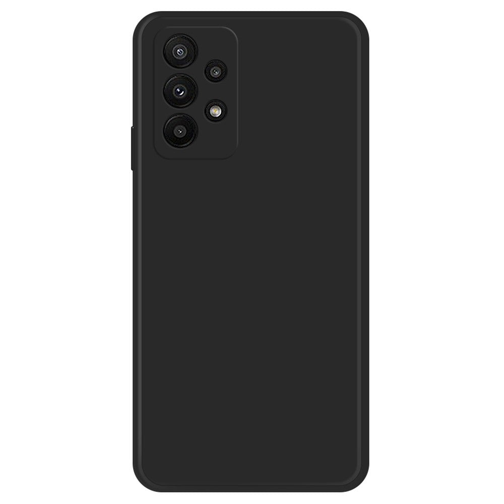 Bagcover til Samsung Galaxy A23 5G (Global Version) / 4G, Lige Kant, Gummiert TPU+Mikrofiber Foring Telefoncover