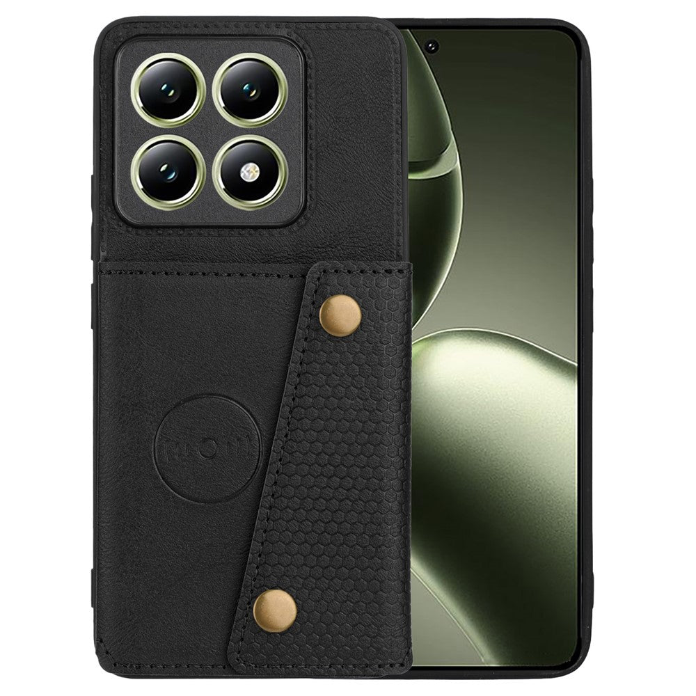 For Xiaomi 14T Case Card Slots Kickstand Leather + TPU Phone Cover