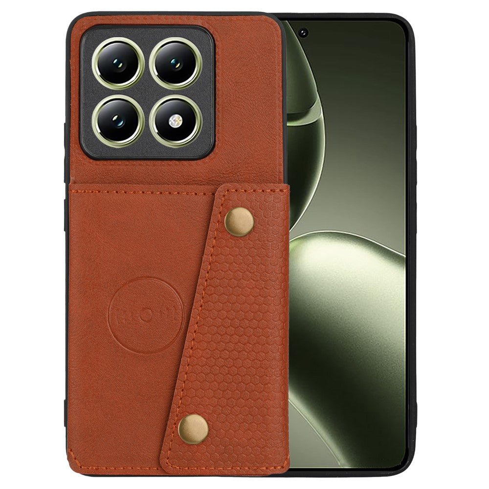 For Xiaomi 14T Case Card Slots Kickstand Leather + TPU Phone Cover