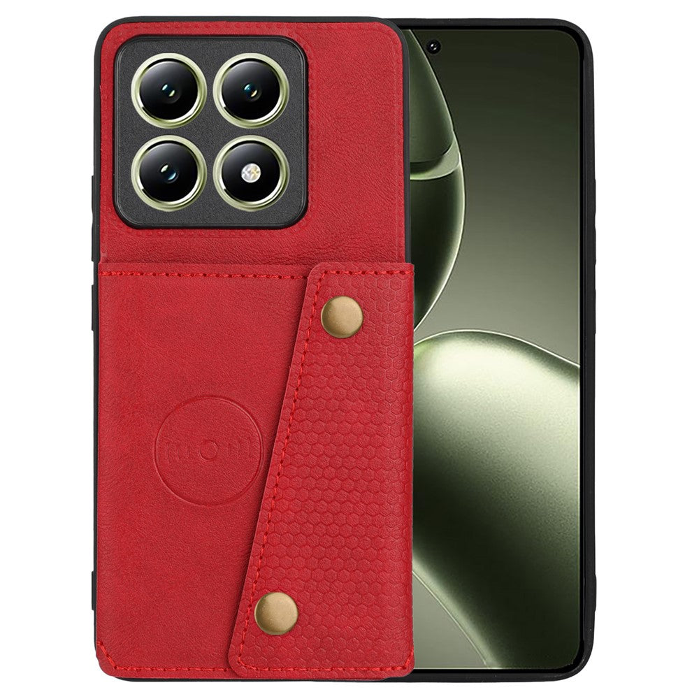 For Xiaomi 14T Case Card Slots Kickstand Leather + TPU Phone Cover