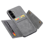 Til Samsung Galaxy S25+ Cover Kortlommer Stander Læder + TPU Telefoncover