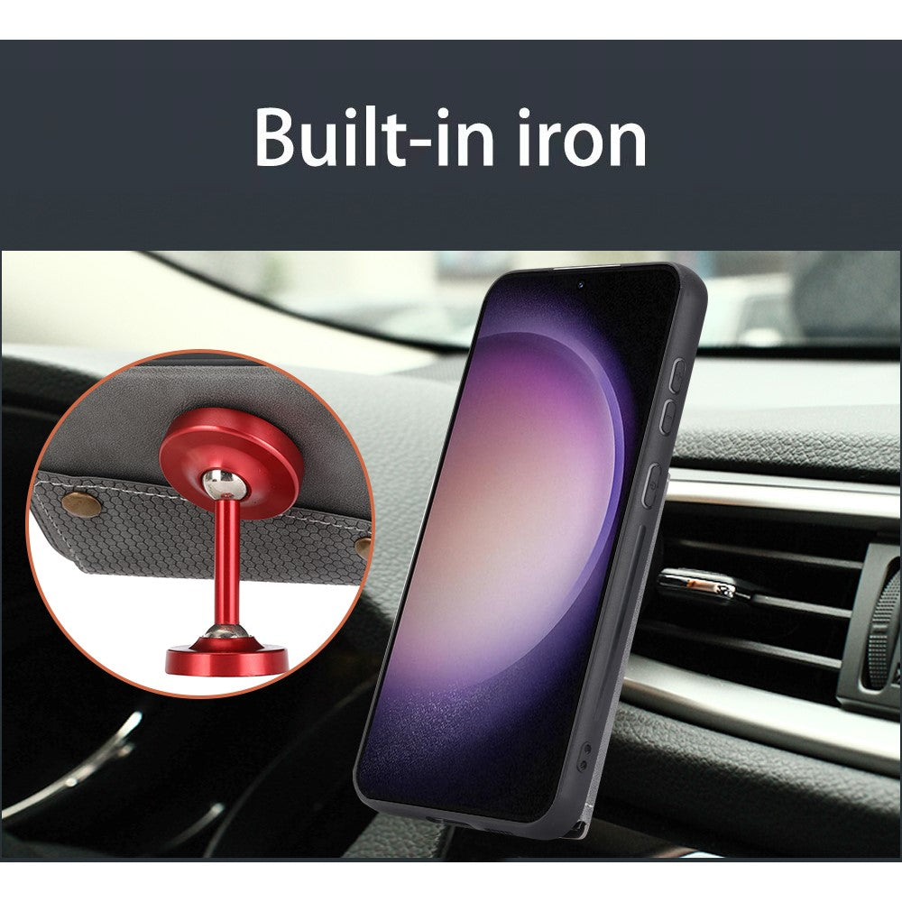 Til Samsung Galaxy S25+ Cover Kortlommer Stander Læder + TPU Telefoncover