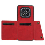 For Xiaomi Redmi Note 14 Pro 5G / Poco X7 5G Case Card Slots Kickstand Leather + TPU Phone Cover