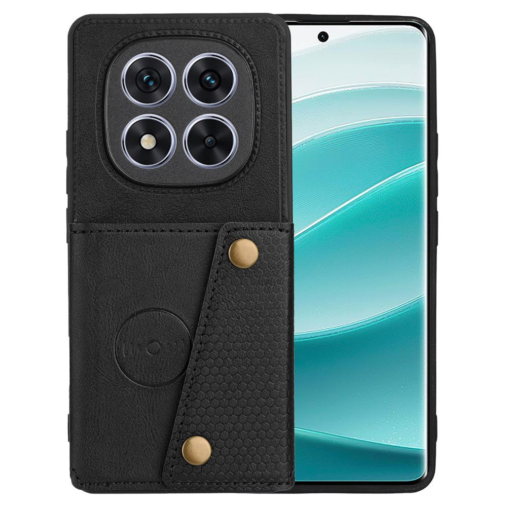 For Xiaomi Redmi Note 14 Pro 5G / Poco X7 5G Case Card Slots Kickstand Leather + TPU Phone Cover
