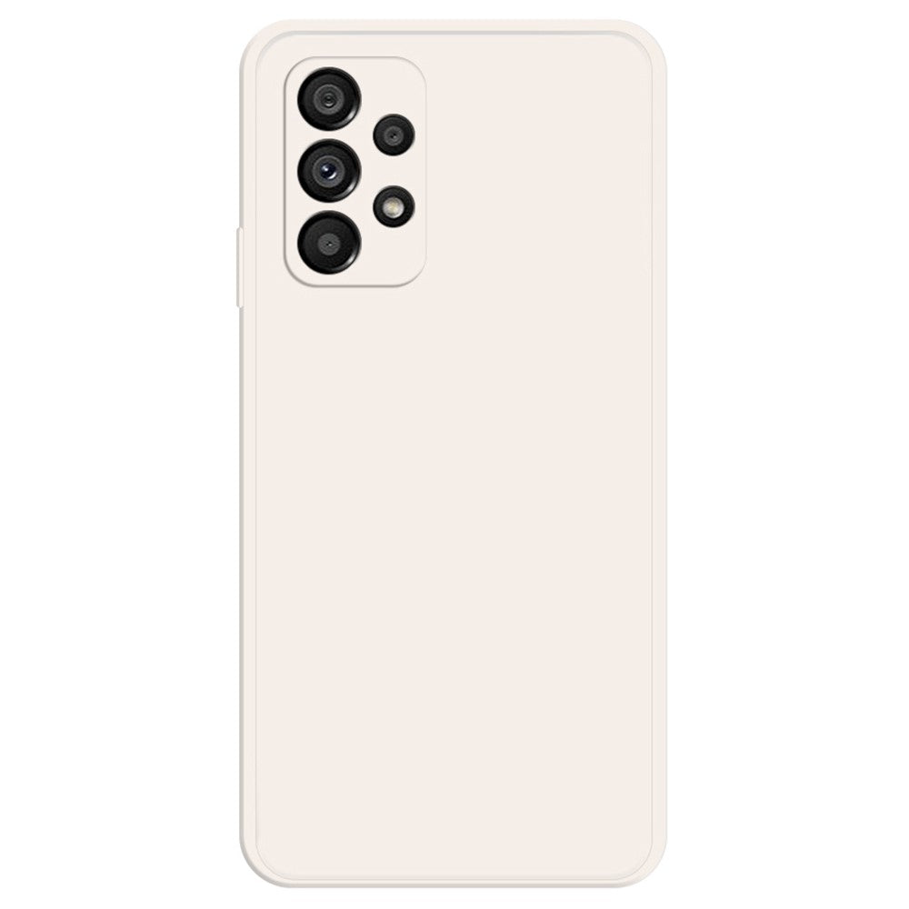 Telefoncover med lige kant til Samsung Galaxy A53 5G, gummibelagt TPU+mikrofiberfor telefoncover