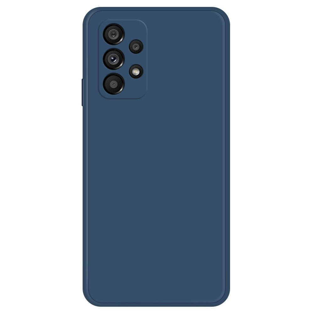 Telefoncover med lige kant til Samsung Galaxy A53 5G, gummibelagt TPU+mikrofiberfor telefoncover