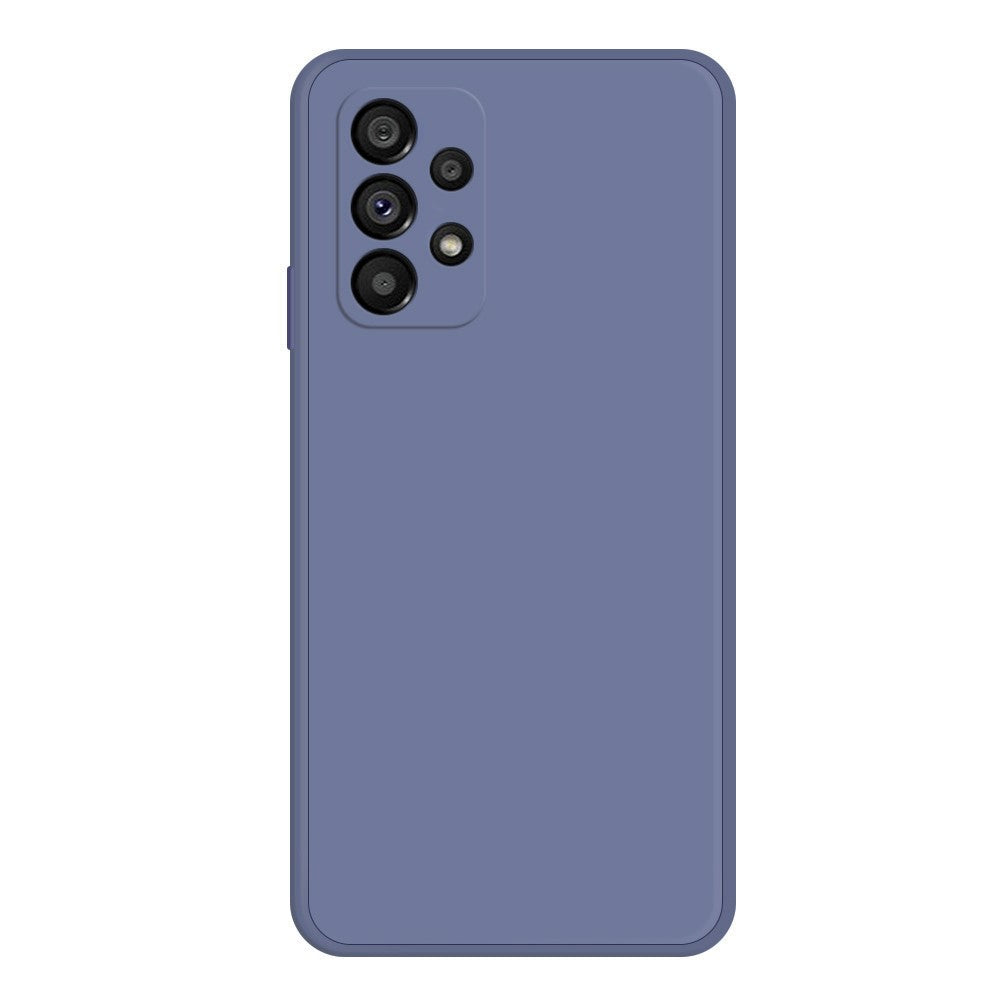 Telefoncover med lige kant til Samsung Galaxy A53 5G, gummibelagt TPU+mikrofiberfor telefoncover