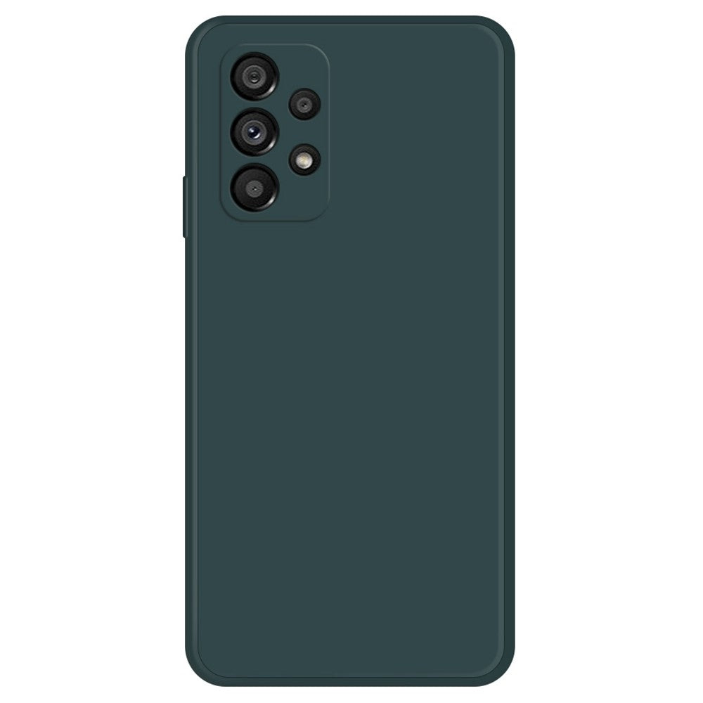 Telefoncover med lige kant til Samsung Galaxy A53 5G, gummibelagt TPU+mikrofiberfor telefoncover