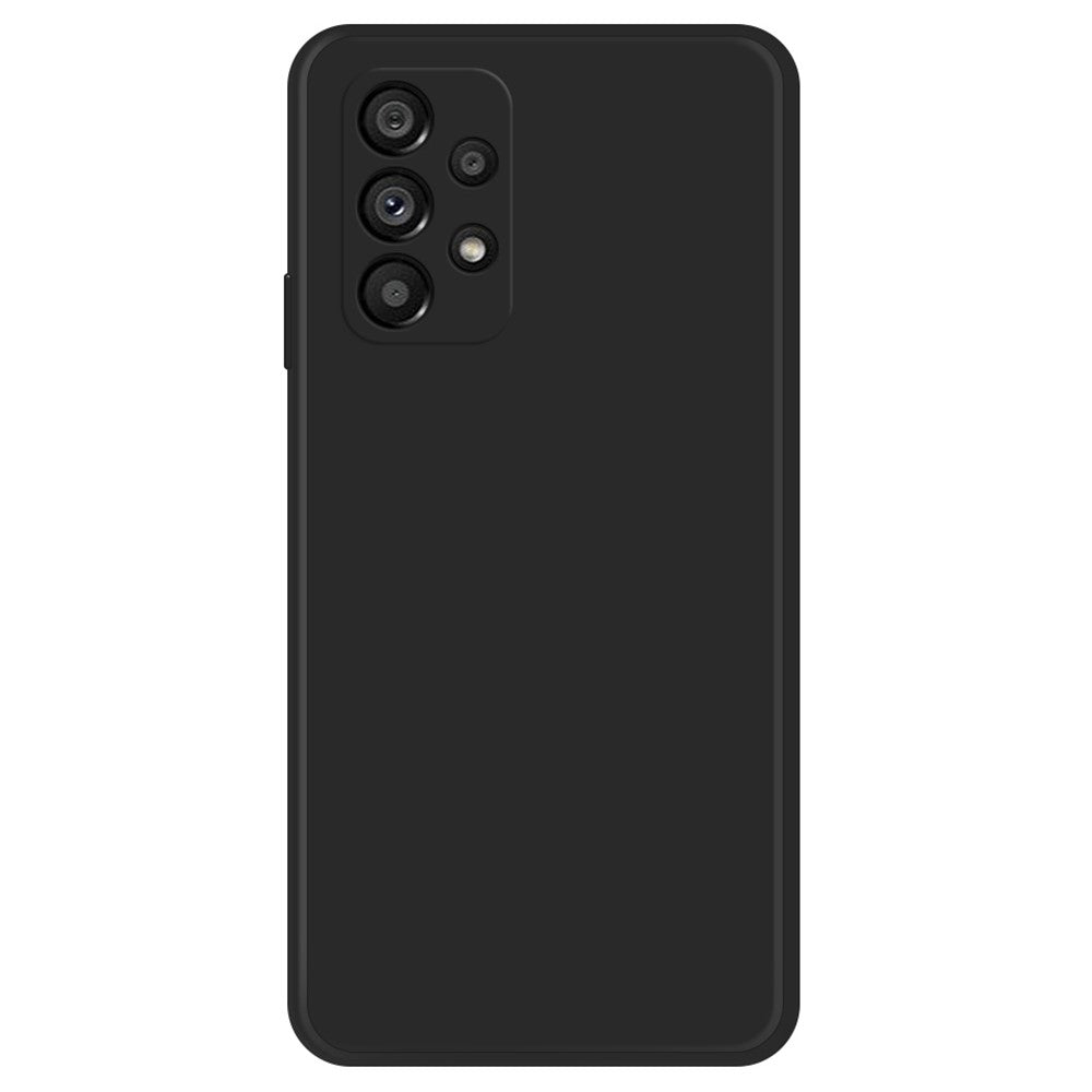Telefoncover med lige kant til Samsung Galaxy A53 5G, gummibelagt TPU+mikrofiberfor telefoncover