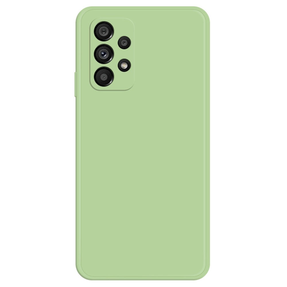 Telefoncover med lige kant til Samsung Galaxy A53 5G, gummibelagt TPU+mikrofiberfor telefoncover