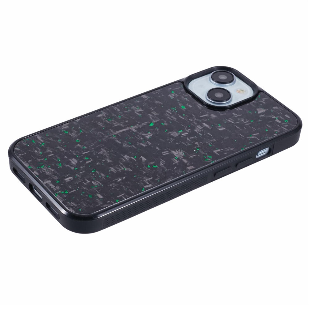 For iPhone 13 Magnetic Case Forged Texture Aramid Fiber+TPU Anti-Slip Phone Cover