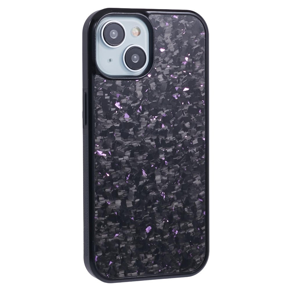 For iPhone 13 Magnetic Case Forged Texture Aramid Fiber+TPU Anti-Slip Phone Cover