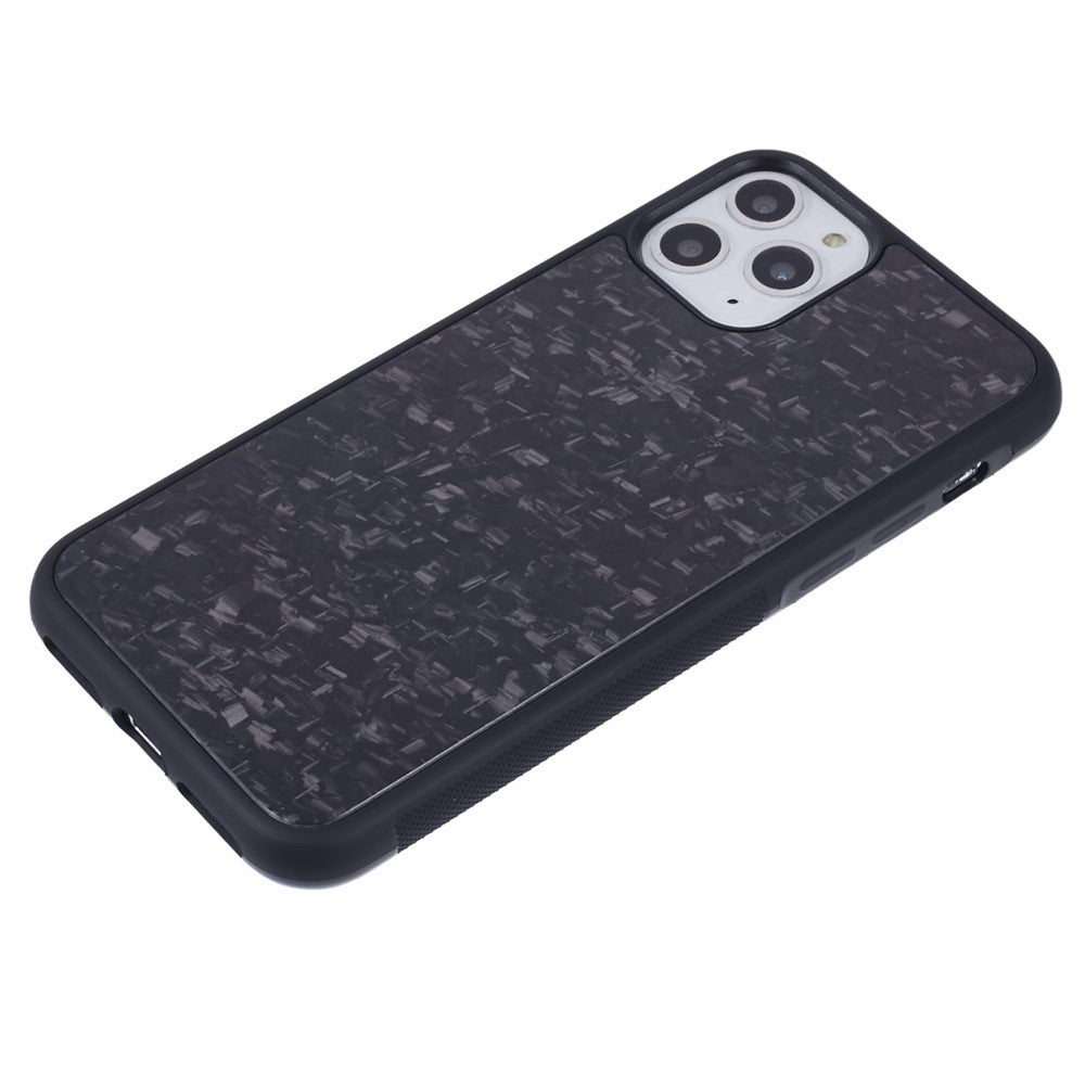 Til iPhone 11 Pro Max Magnetisk Cover Forged Texture Aramidfiber+TPU Anti-Skrid Telefoncover