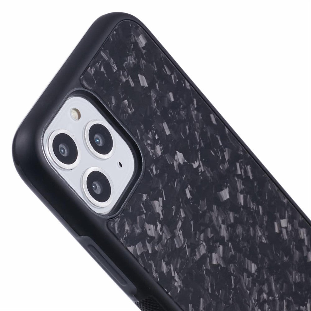 Til iPhone 11 Pro Max Magnetisk Cover Forged Texture Aramidfiber+TPU Anti-Skrid Telefoncover