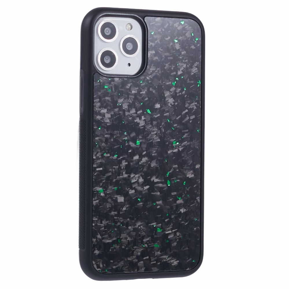 Til iPhone 11 Pro Max Magnetisk Cover Forged Texture Aramidfiber+TPU Anti-Skrid Telefoncover