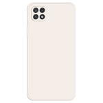 Cell Phone Back Cover for Samsung Galaxy A22 5G (EU Version), Fall Prevention Straight Edge Rubberized TPU Phone Case with Microfiber Lining
