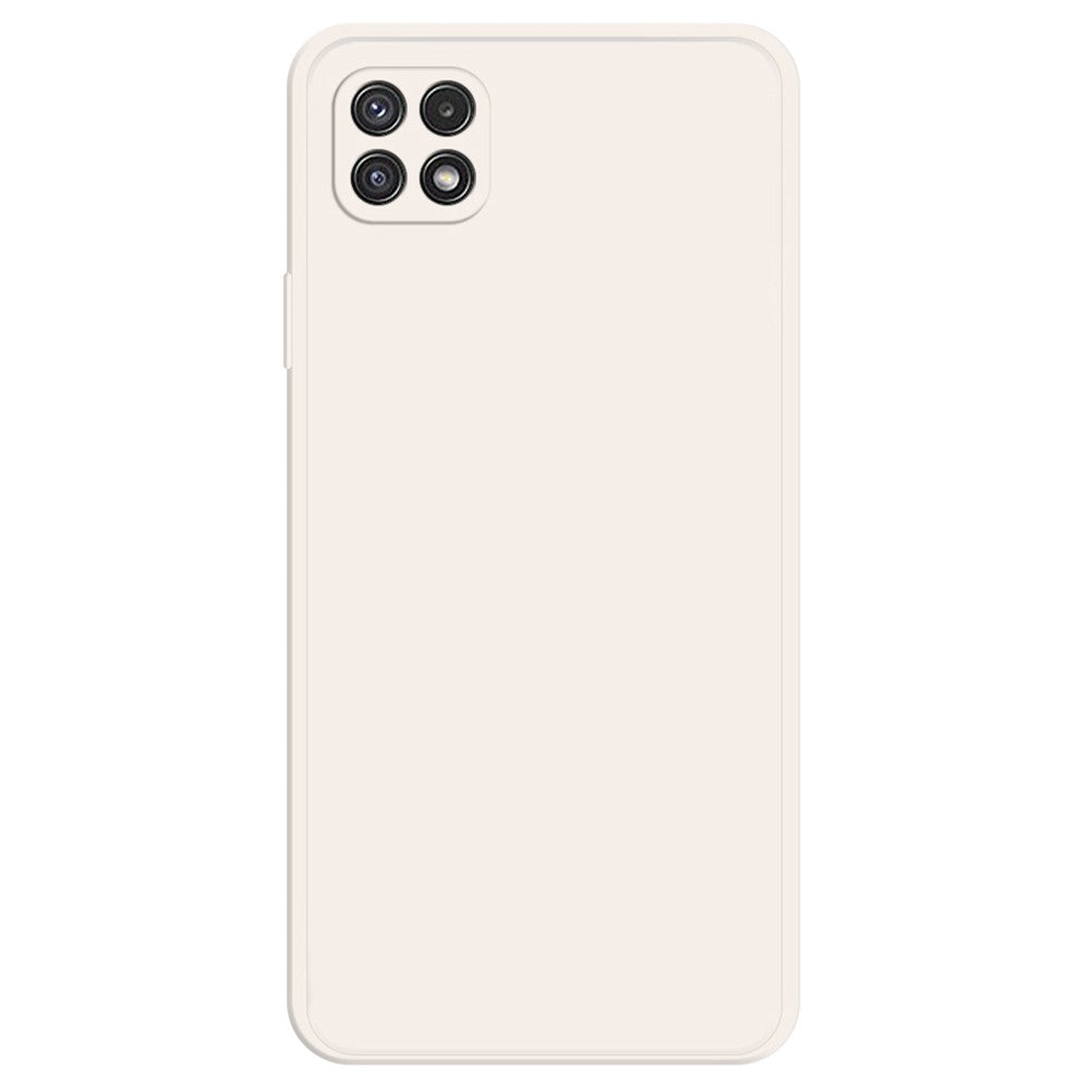 Cell Phone Back Cover for Samsung Galaxy A22 5G (EU Version), Fall Prevention Straight Edge Rubberized TPU Phone Case with Microfiber Lining