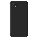 Cell Phone Back Cover for Samsung Galaxy A22 5G (EU Version), Fall Prevention Straight Edge Rubberized TPU Phone Case with Microfiber Lining