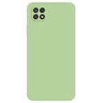 Cell Phone Back Cover for Samsung Galaxy A22 5G (EU Version), Fall Prevention Straight Edge Rubberized TPU Phone Case with Microfiber Lining