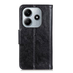 For Xiaomi Redmi Note 14 4G (163.25mm) Case Nappa Texture Split Leather Wallet Phone Cover
