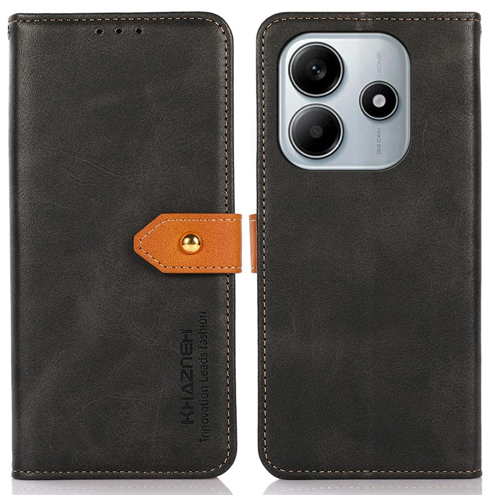 KHAZNEH For Xiaomi Redmi Note 14 4G (163.25mm) Wallet Phone Case Stand Leather Flip Cover