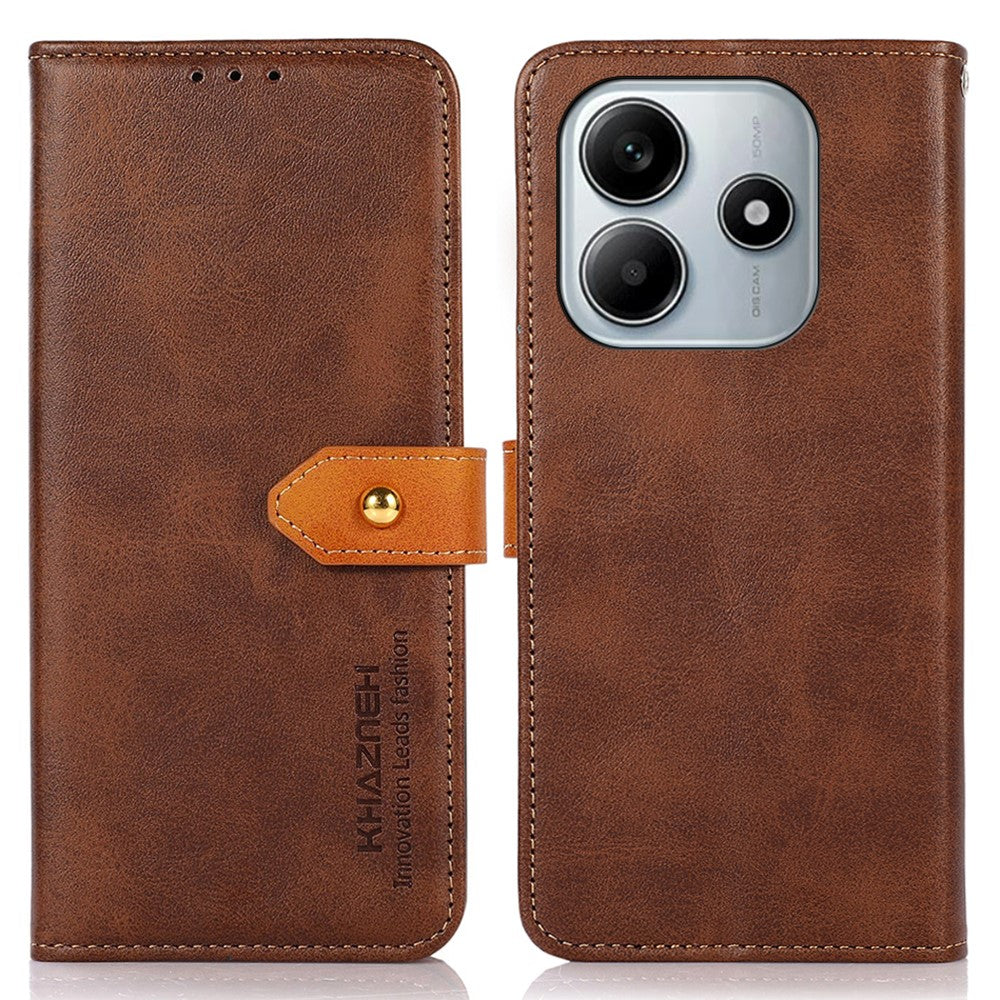 KHAZNEH For Xiaomi Redmi Note 14 4G (163.25mm) Wallet Phone Case Stand Leather Flip Cover